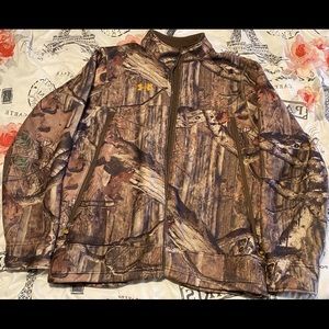 Under Armour UA Realtree Camo Jacket Sz Large Hunting Coat